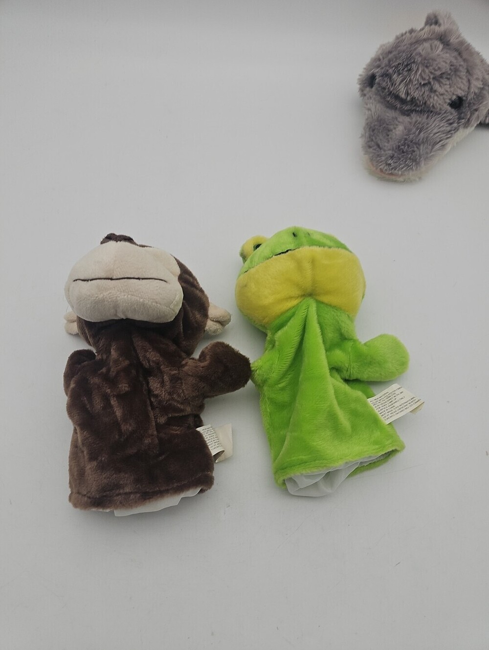 Best Made Toys Green Frog Plush Hand Puppet Vintage 8" Soft Stuffed Animal Toy